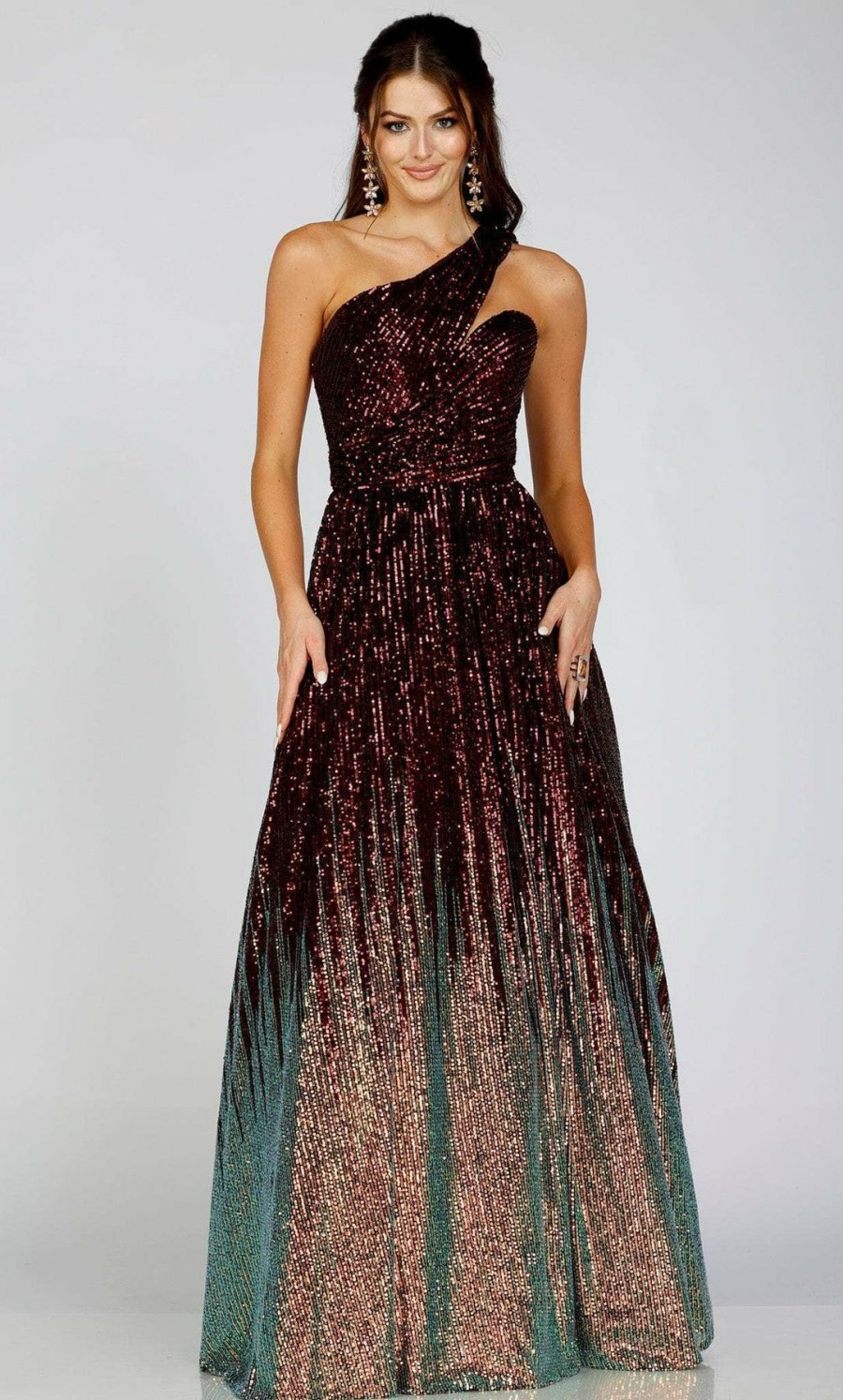 * 100% Guarantee Terani Couture 231P0024 Sequin Gown | Formal Gowns