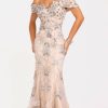 * Quick Delivery Terani Couture 231Gl0416 Floral Trumpet Dress | Casual Dresses